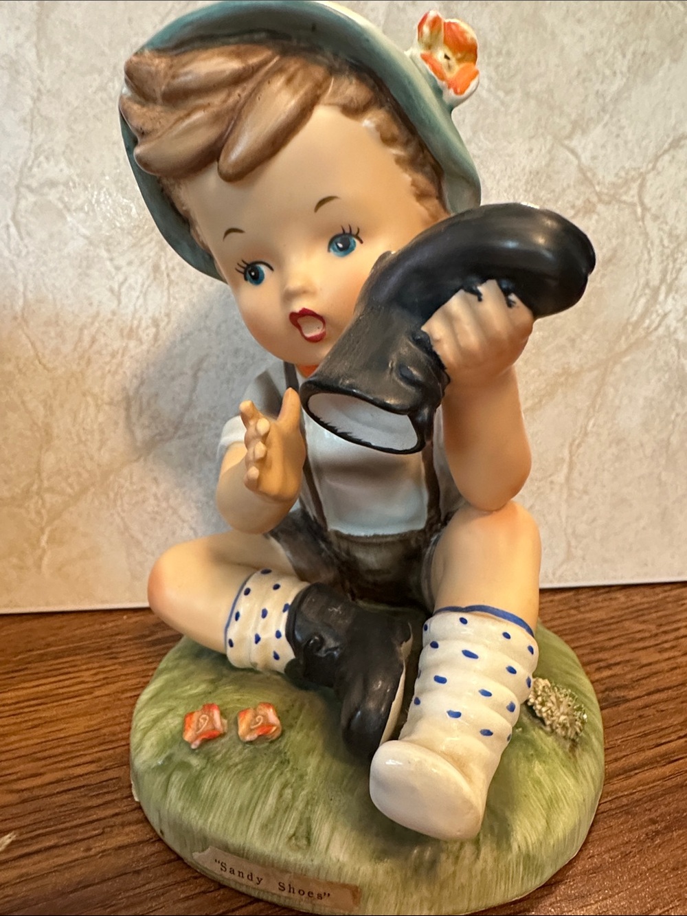Sandy Shoes Porcelain Boy Figurine by Erick Stauffer